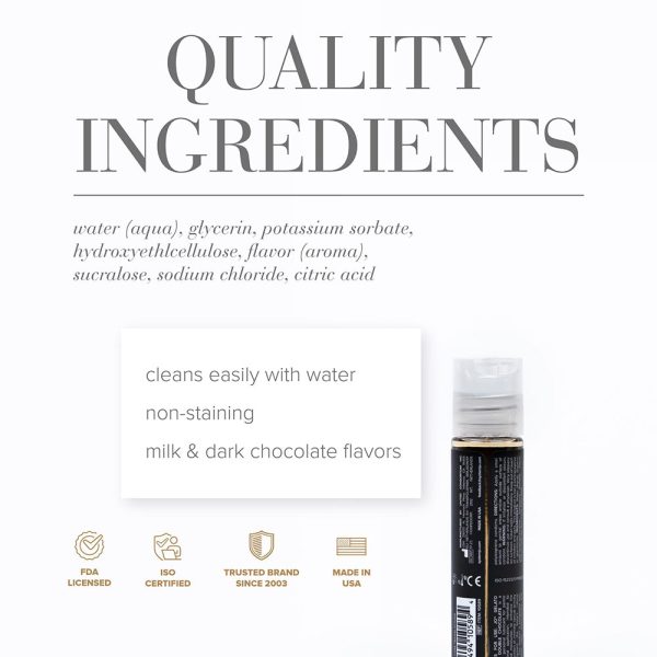 JO Gelato Decadent Double Chocolate Flavored Water-Based Lubricant 1 oz. - Image 2