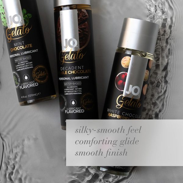 JO Gelato Decadent Double Chocolate Flavored Water-Based Lubricant 1 oz. - Image 4