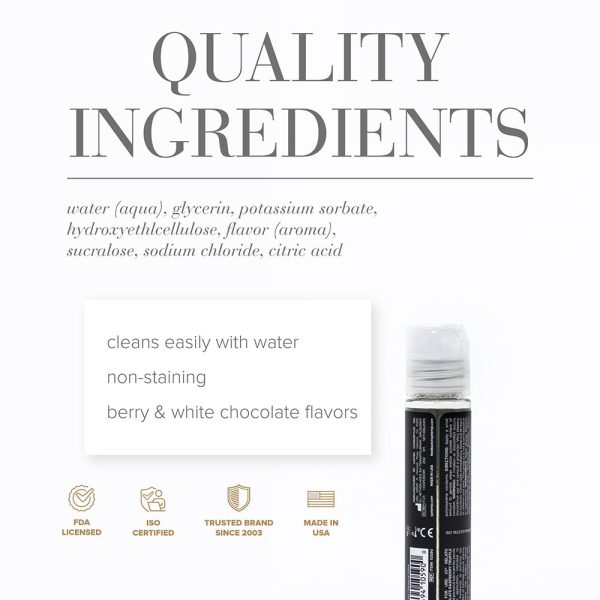 JO Gelato White Chocolate Rasberry Truffle Water-Based Lubricant 1 oz. - Image 2