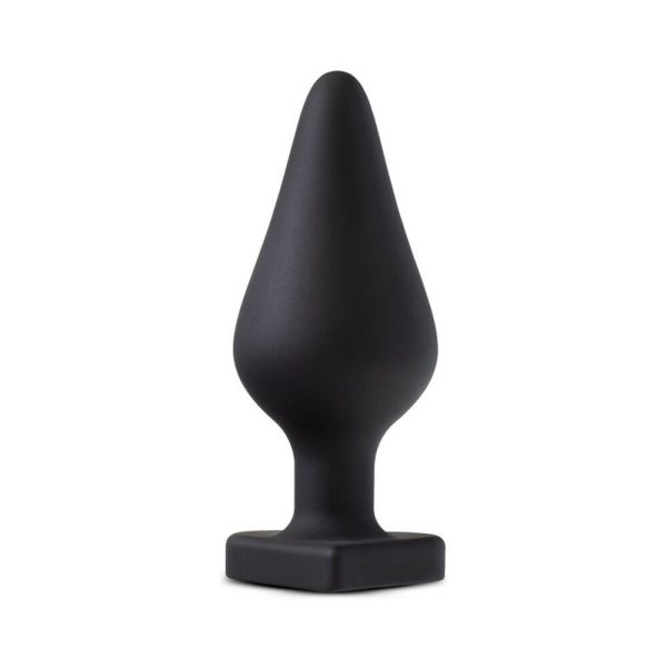 Temptasia ''Fuck Me'' Silicone Anal Plug with Heart-Shaped Base Black - Image 2
