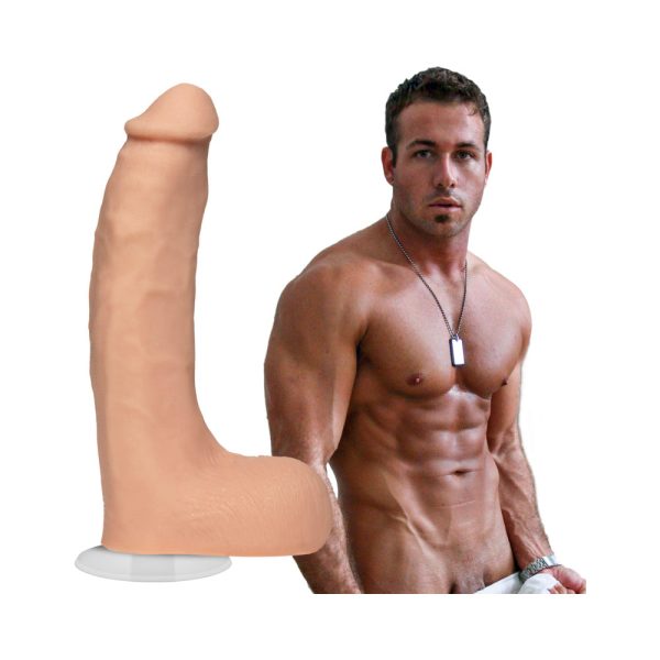 Signature Cocks - Chad White 8.5 Inch ULTRASKYN Cock with Removable Vac-U-Lock Suction Cup Vanilla - Image 5