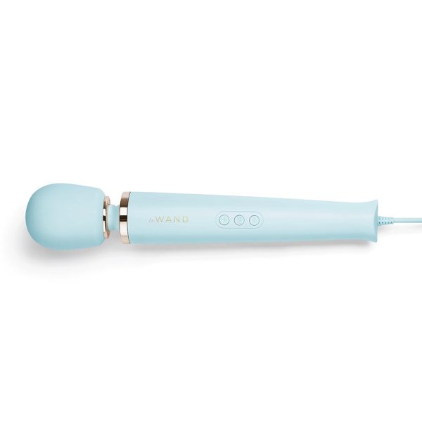 Le Wand Plug-In Vibrating Massager Sky Blue - Image 2