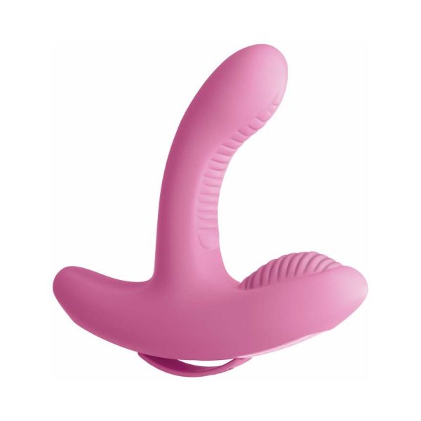 3Some Rock n'' Grind Dual Stimulation Silicone Vibrator Pink - Image 3