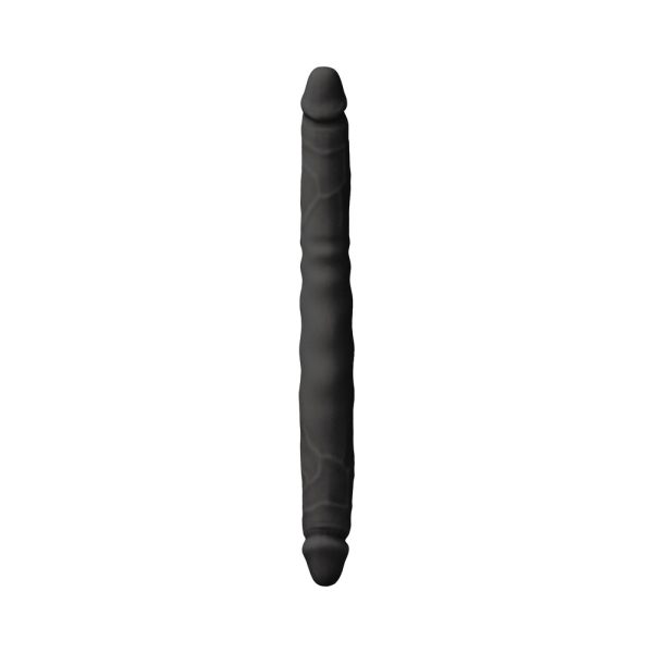 Colours Double Pleasure 12 in. Dual Ended Dildo Black - Image 2