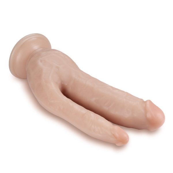 Dr. Skin DP Cock Realistic 8 in. Dual Entry Dildo Beige - Image 3