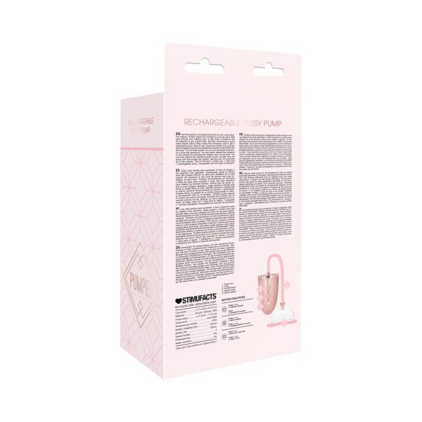 Pumped Rechargeable 3-Speed Pussy Pump Pink - Image 9