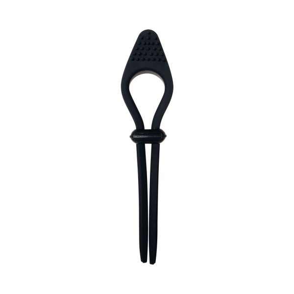 Zero Tolerance Black Tie Affair Rechargeable Silicone Cock Tie Cockring Black - Image 3