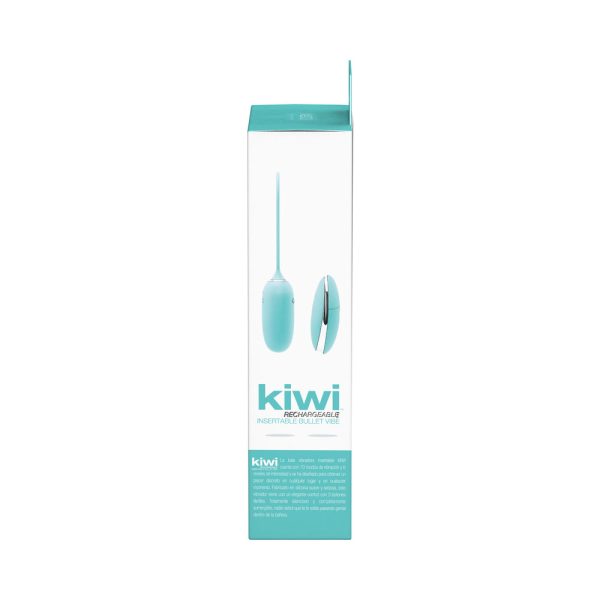 Vedo Kiwi Rechargeable Insertable Tease Me Turquise Bullet - Image 6