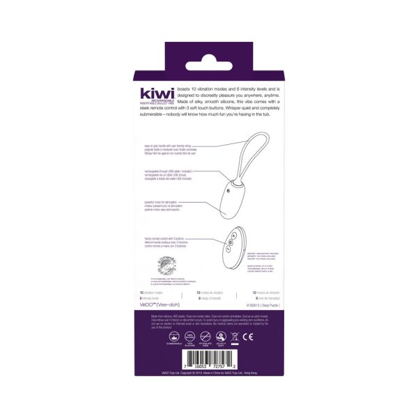 Vedo Kiwi Rechargeable Insertable Bullet Deep Purple - Image 8