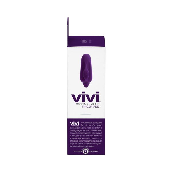 Vedo Vivi Rechargeable Finger Vibe Deep Purple - Image 7