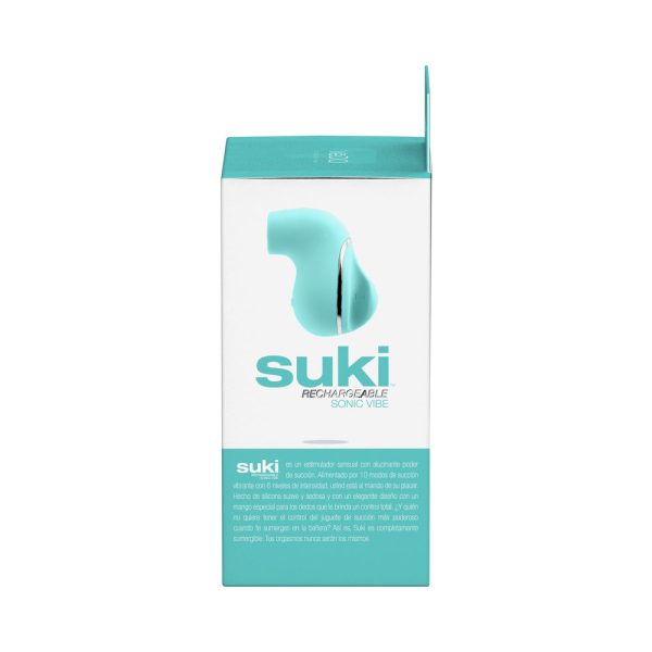 Vedo Suki Sonic Suction Rechargeable Vibrator Tease Me Turquoise - Image 6