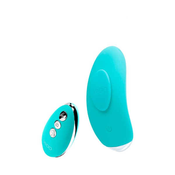 VeDO Niki Rechargeable Panty Vibe Tease Me Turquoise - Image 3