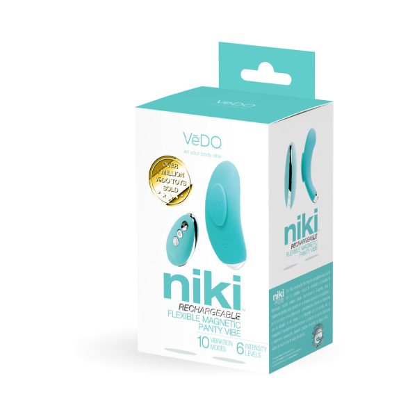 VeDO Niki Rechargeable Panty Vibe Tease Me Turquoise - Image 5