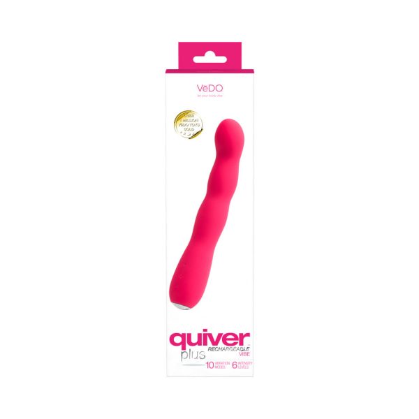 VeDO Quiver Plus Rechargeable Vibe Foxy Pink - Image 5