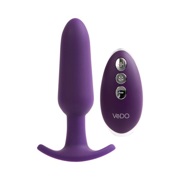 Bump Plus Rechargeable Remote Control Anal Vibe Purple - Image 2