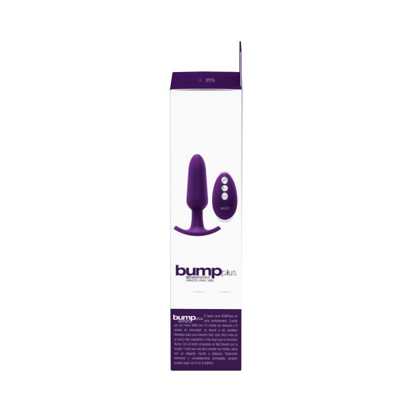 Bump Plus Rechargeable Remote Control Anal Vibe Purple - Image 6