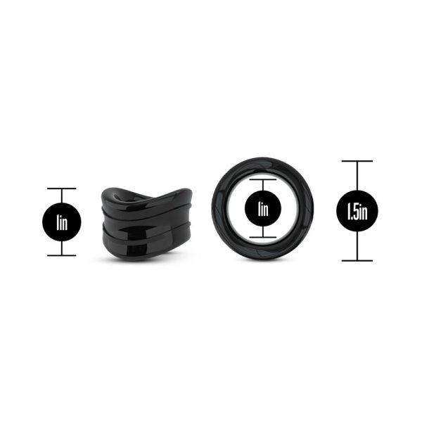 Stay Hard Beef Ball Stretcher Snug 1 in. Black - Image 3