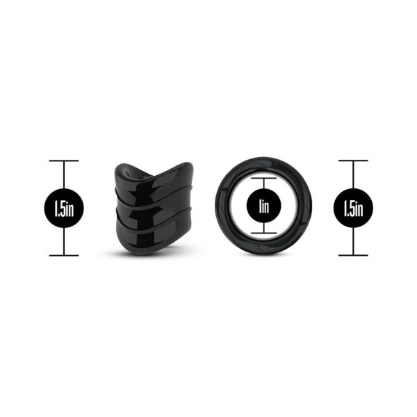 Stay Hard Beef Ball Stretcher Snug X Long 1 in. Black - Image 3