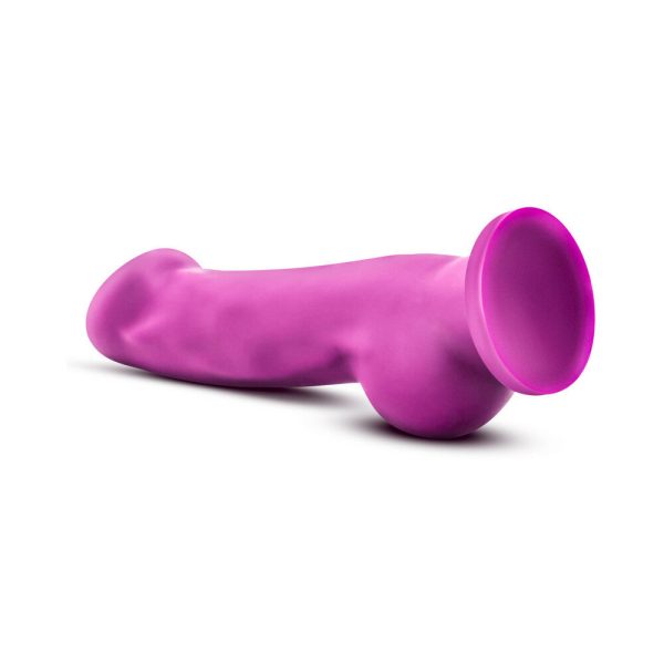 Avant D7 Ergo 7.5 in. Dual Density Silicone Dildo Violet - Image 4