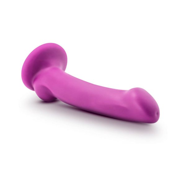 Avant D9 Ergo Mini 7 in. Dual Density Silicone Dildo Violet - Image 2