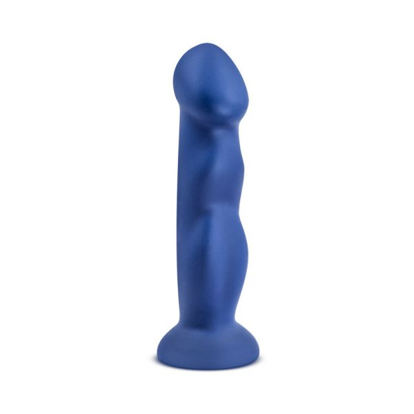 Avant D12 Suko 8 in. Dual Density Silicone Dildo Indigo - Image 2