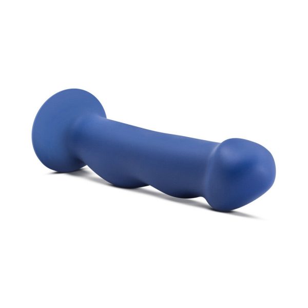 Avant D12 Suko 8 in. Dual Density Silicone Dildo Indigo - Image 3