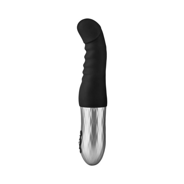 Forto Thruster Rechargeable Silicone Thrusting G-Spot Vibrator Black - Image 4