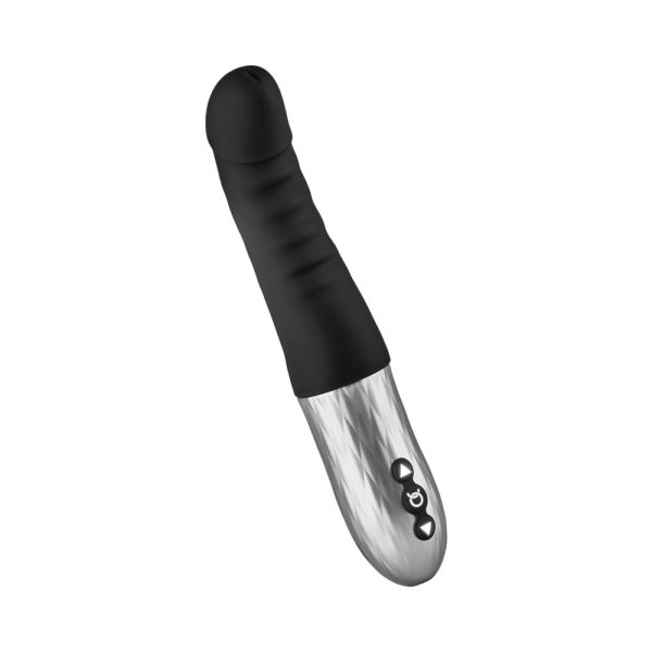 Forto Thruster Rechargeable Silicone Thrusting G-Spot Vibrator Black - Image 6