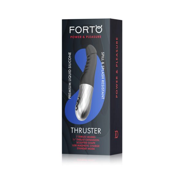 Forto Thruster Rechargeable Silicone Thrusting G-Spot Vibrator Black - Image 8