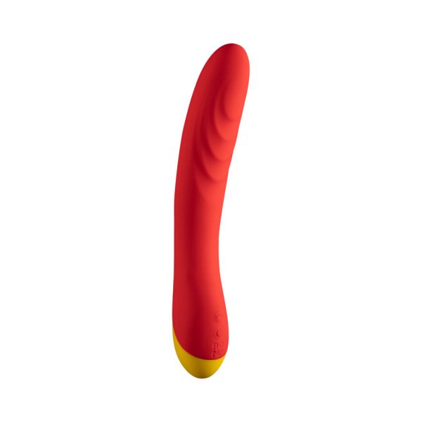 ROMP Hype Rechargeable Silicone G-Spot Vibrator Red - Image 4