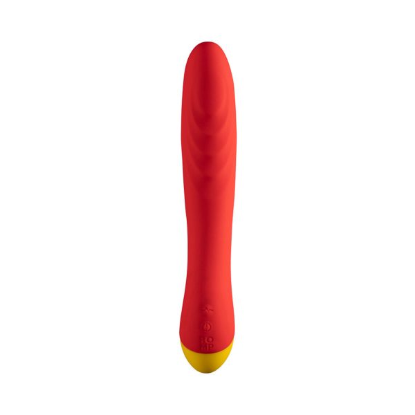 ROMP Hype Rechargeable Silicone G-Spot Vibrator Red - Image 6