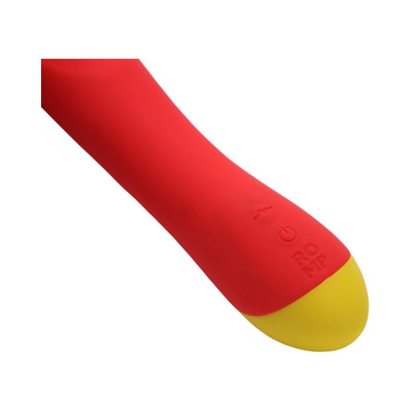ROMP Hype Rechargeable Silicone G-Spot Vibrator Red - Image 7