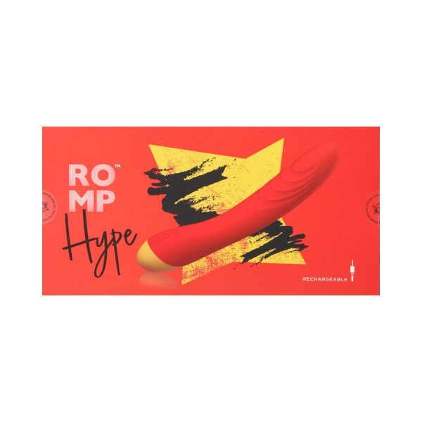 ROMP Hype Rechargeable Silicone G-Spot Vibrator Red - Image 10