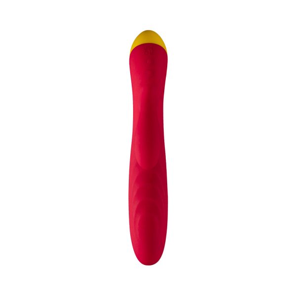 ROMP Jazz Rechargeable Silicone Rabbit Vibrator Berry - Image 3