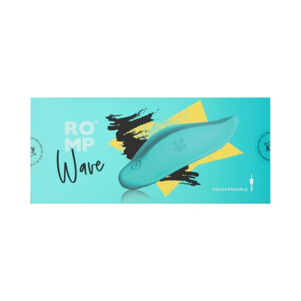 ROMP Wave Rechargeable Silicone Lay-On Vibrator Mint - Image 9