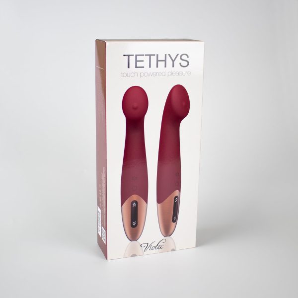 Tethys Touch Panel G-Spot Vibrator Wine Red - Image 4