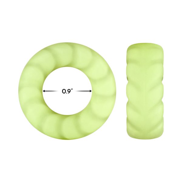 Forto F-25 Liquid Silicone Cockring 23mm Glow - Image 5