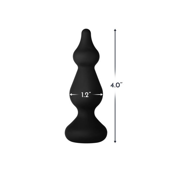 Forto F-30 Pointer Silicone Anal Plug Small Black - Image 4
