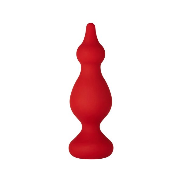 Forto F-30 Pointer Silicone Anal Plug Medium Red - Image 2