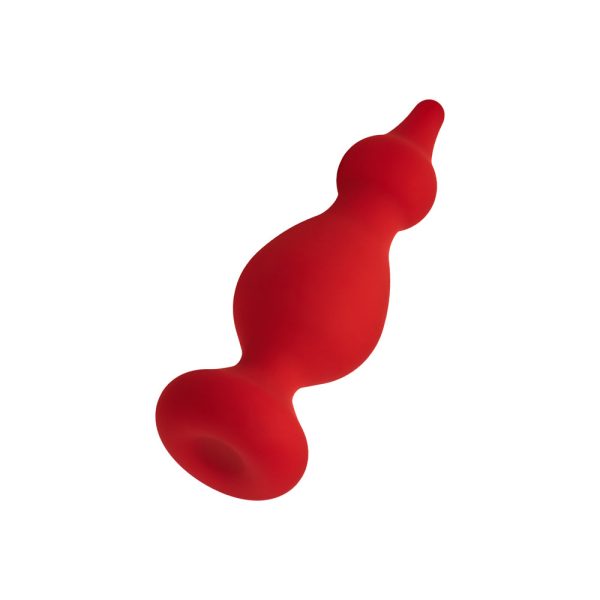 Forto F-30 Pointer Silicone Anal Plug Medium Red - Image 3