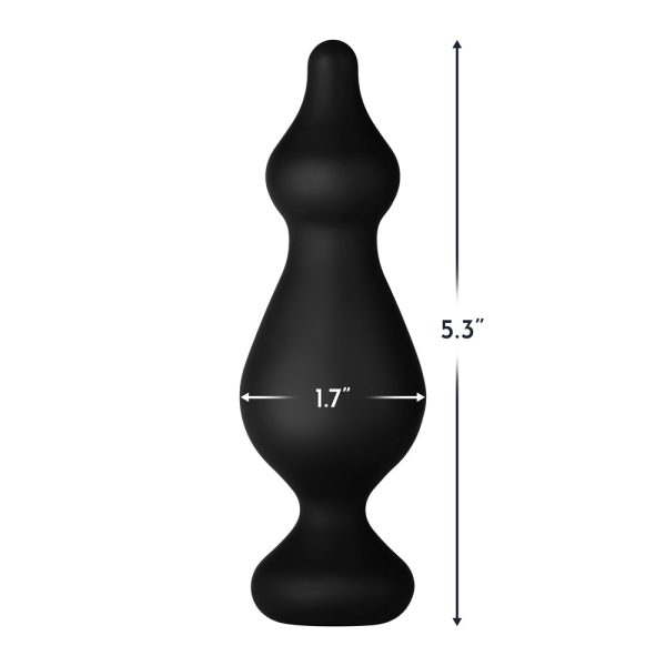 Forto F-30 Pointer Silicone Anal Plug Large Black - Image 4