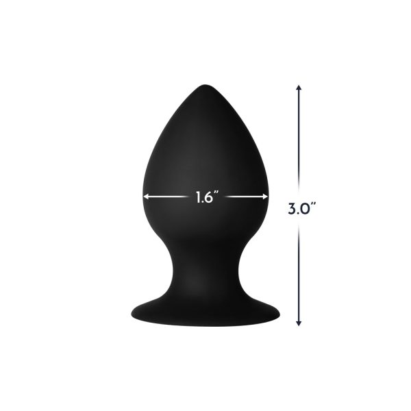 Forto F-98 Cone Silicone Anal Plug Small Black - Image 4