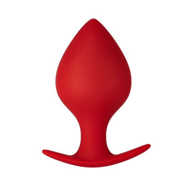 Forto F-60 Spade Silicone Anal Plug Medium Red - Image 2