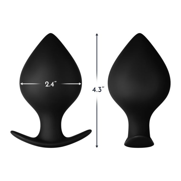 Forto F-60 Spade Silicone Anal Plug Large Black - Image 5