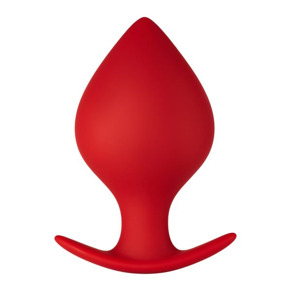 Forto F-60 Spade Silicone Anal Plug Large Red - Image 2