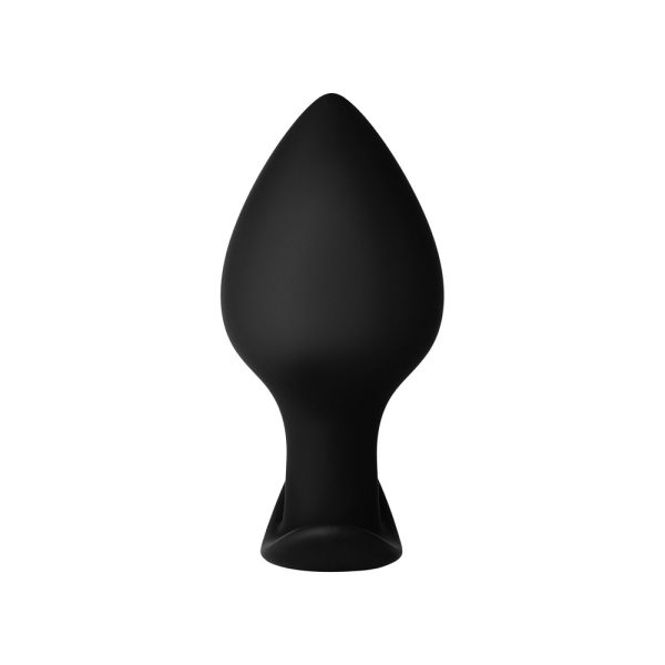 Forto F-63 Rattler Spade Silicone Anal Plug Small Black - Image 3