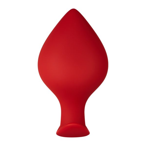 Forto F-63 Rattler Spade Silicone Anal Plug Large Red - Image 3