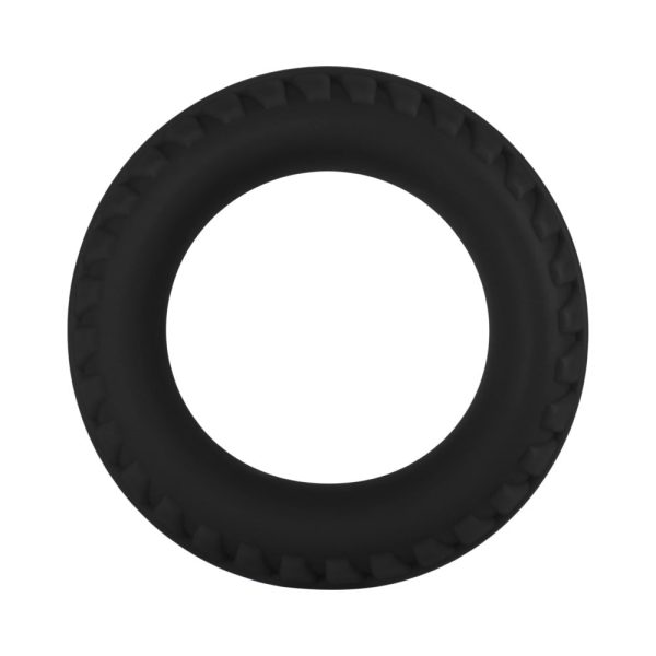 Forto F-12 Liquid Silicone Cockring 35mm Black - Image 2