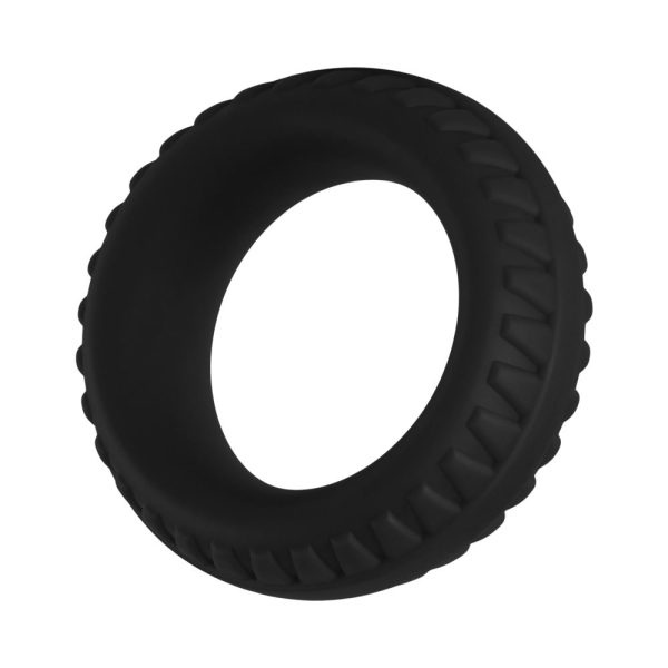 Forto F-12 Liquid Silicone Cockring 35mm Black - Image 4