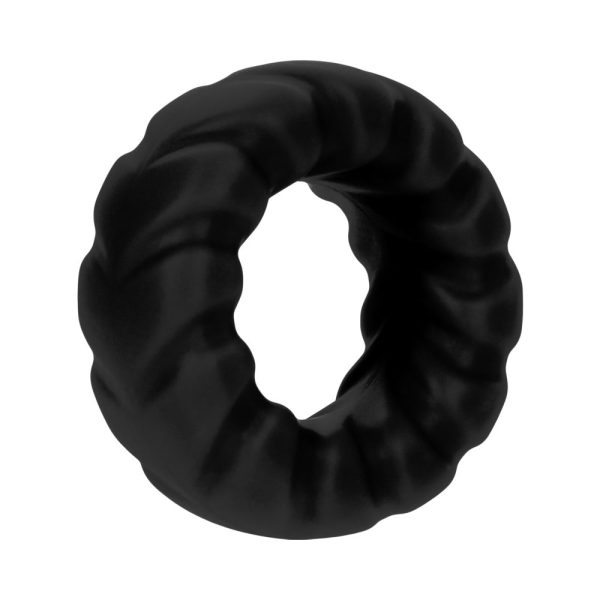 Forto F-25 Liquid Silicone Cockring 23mm Black - Image 3